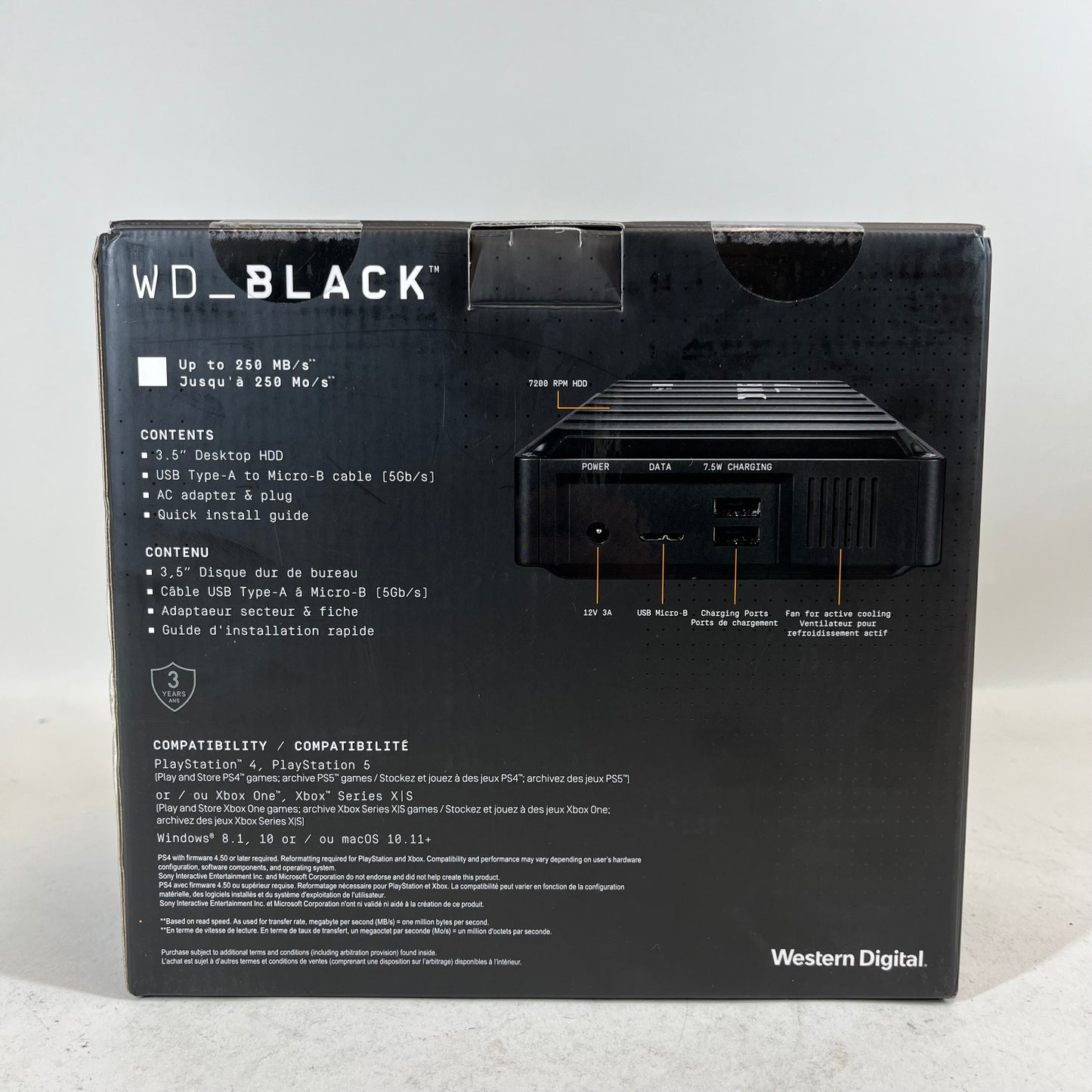 New Western Digital wdba3p0080hbk-nesn Desktop External HDD WDBA3P0080HBK-NESN