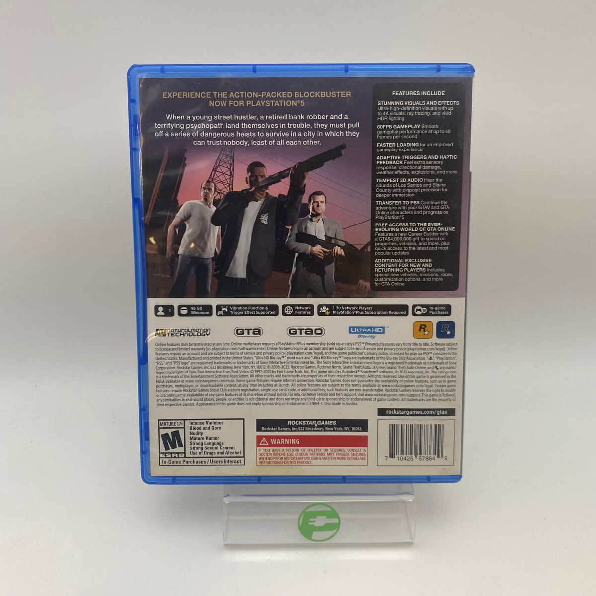 Grand Theft Auto V (Sony PlayStation 5 PS5, 2022)