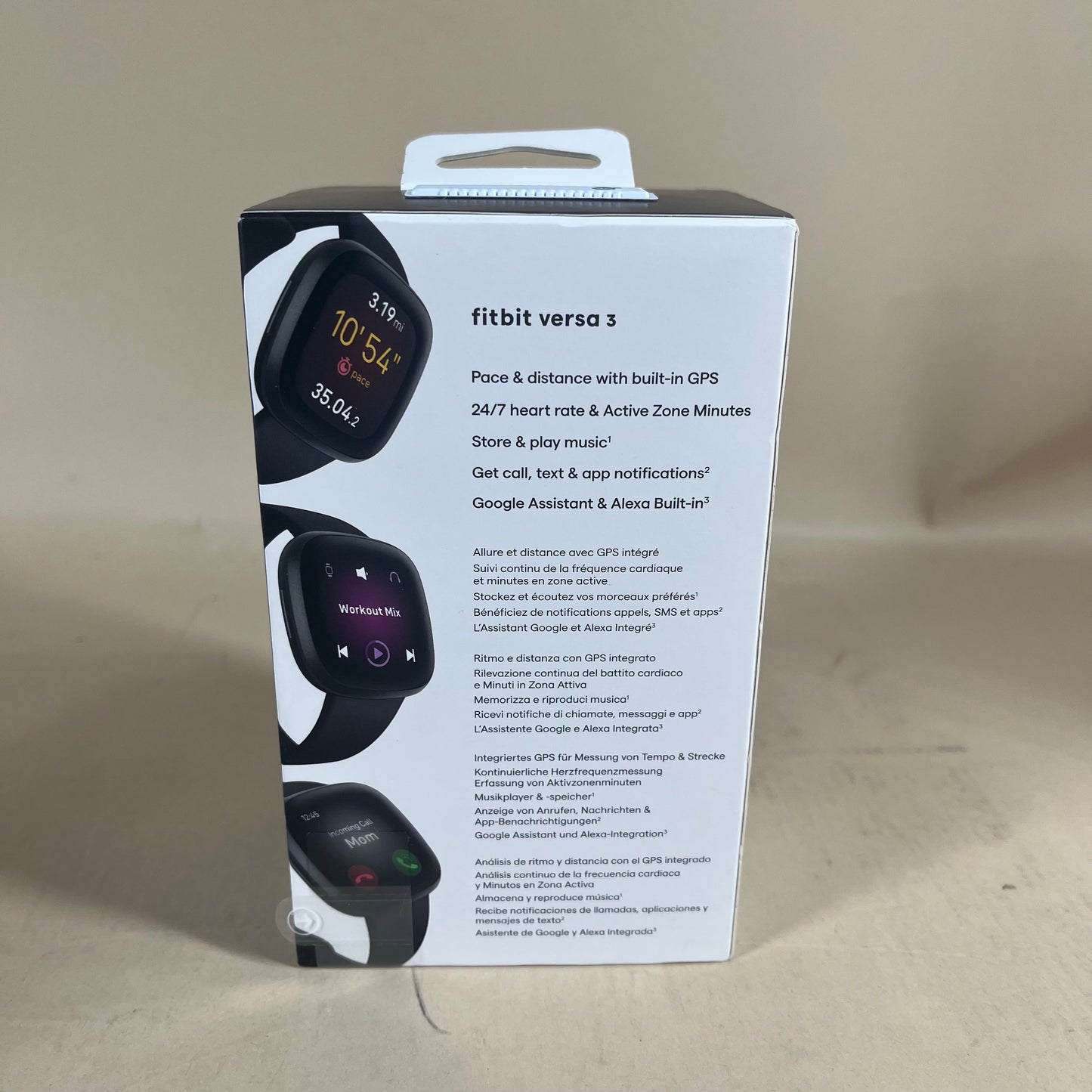 New Fitbit Versa 3 Activity Tracker FB511BKBK
