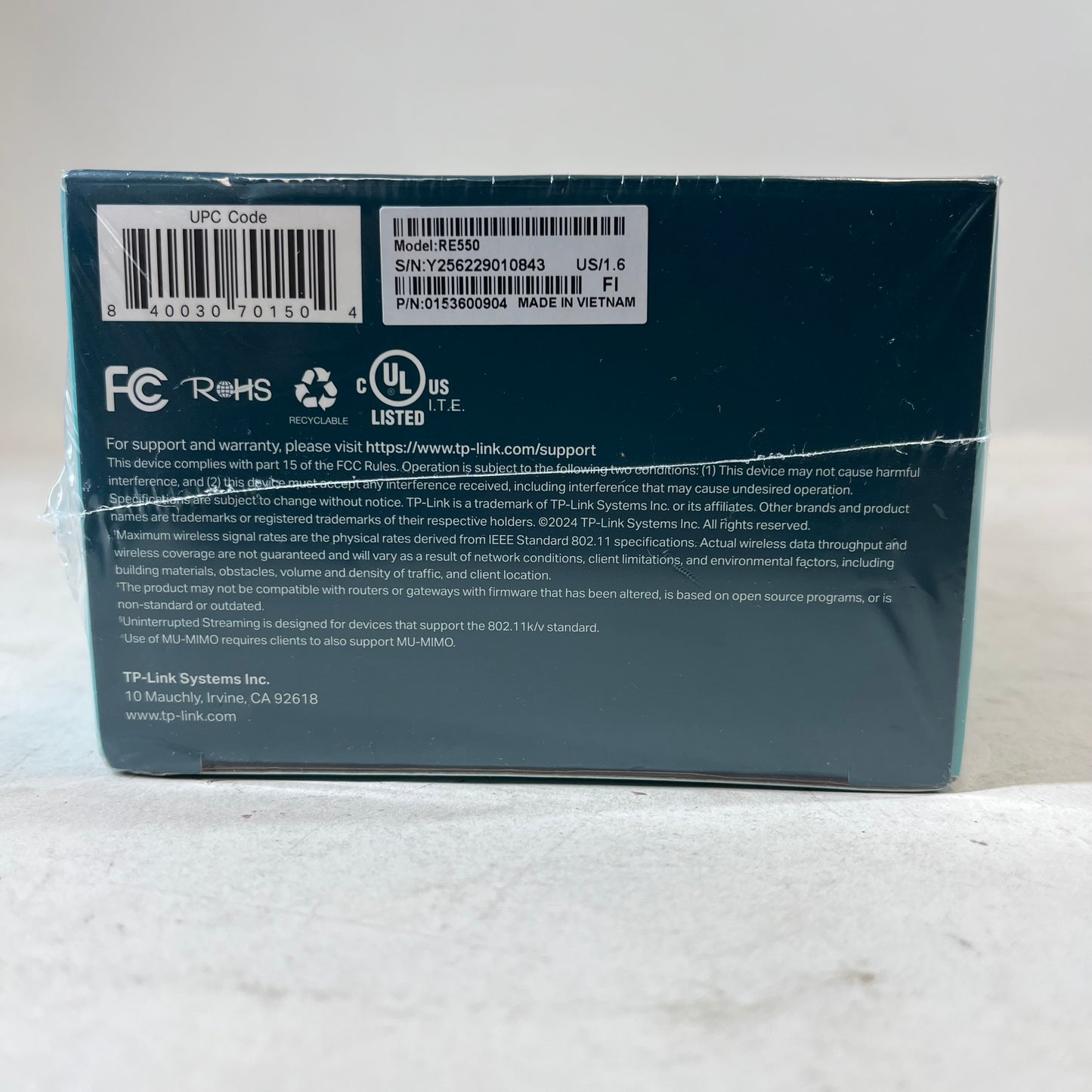 New TP-Link Mesh Wifi Extender RE550