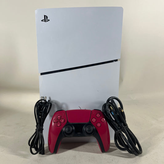 Sony PlayStation 5 Slim Disc Edition PS5 1TB White Console Gaming System
