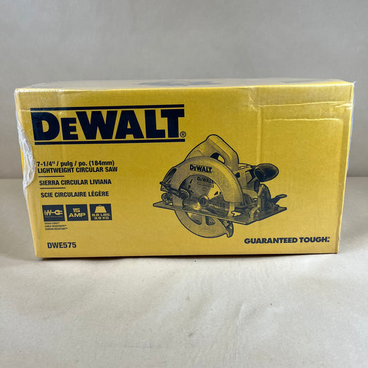 New DeWalt DWE575 15 Amp 7 1/4" Lightweight Circular Saw