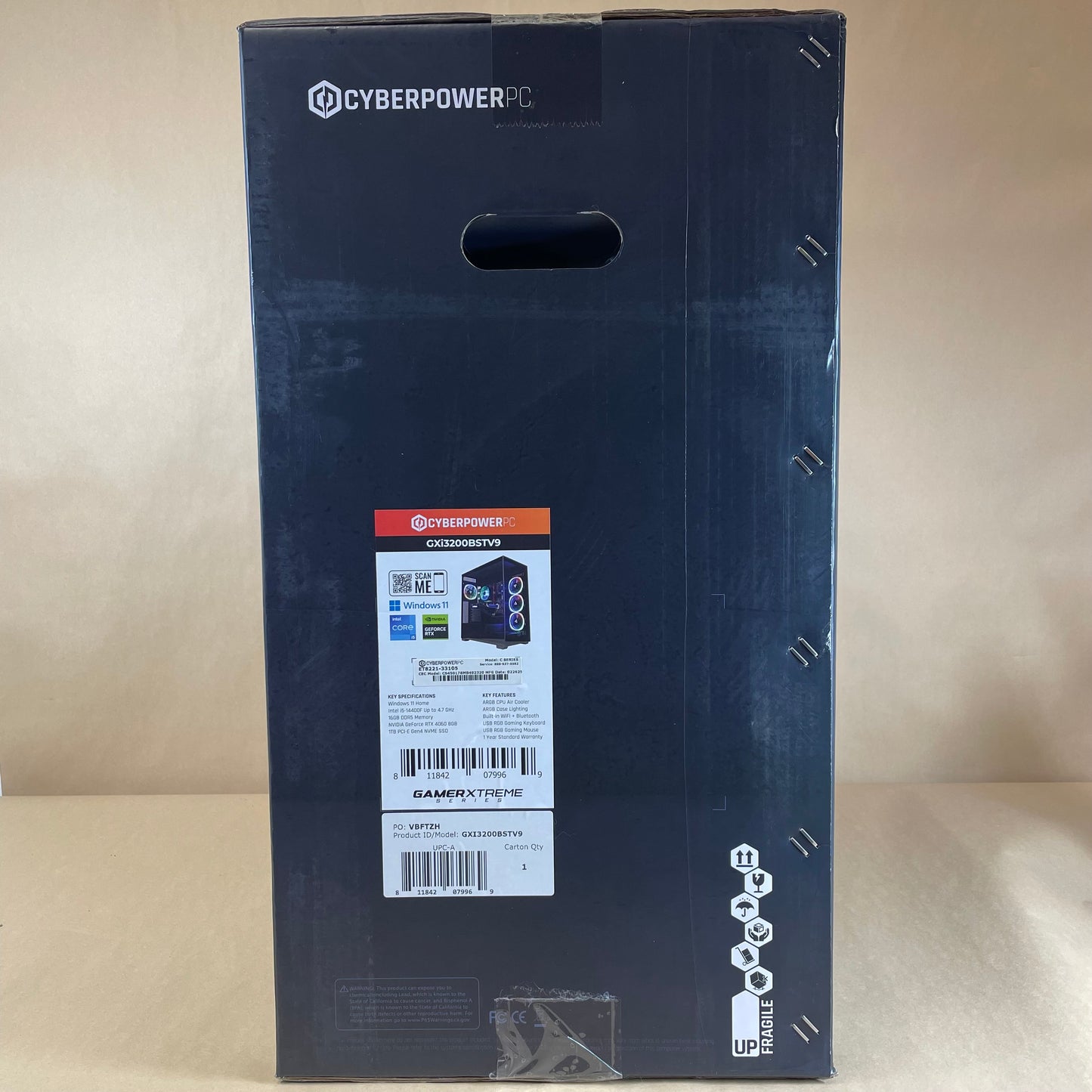 New CyberPower C-Series i5-14400F 4.70GHz 16GB RAM 1TB SSD GeForce RTX 4060
