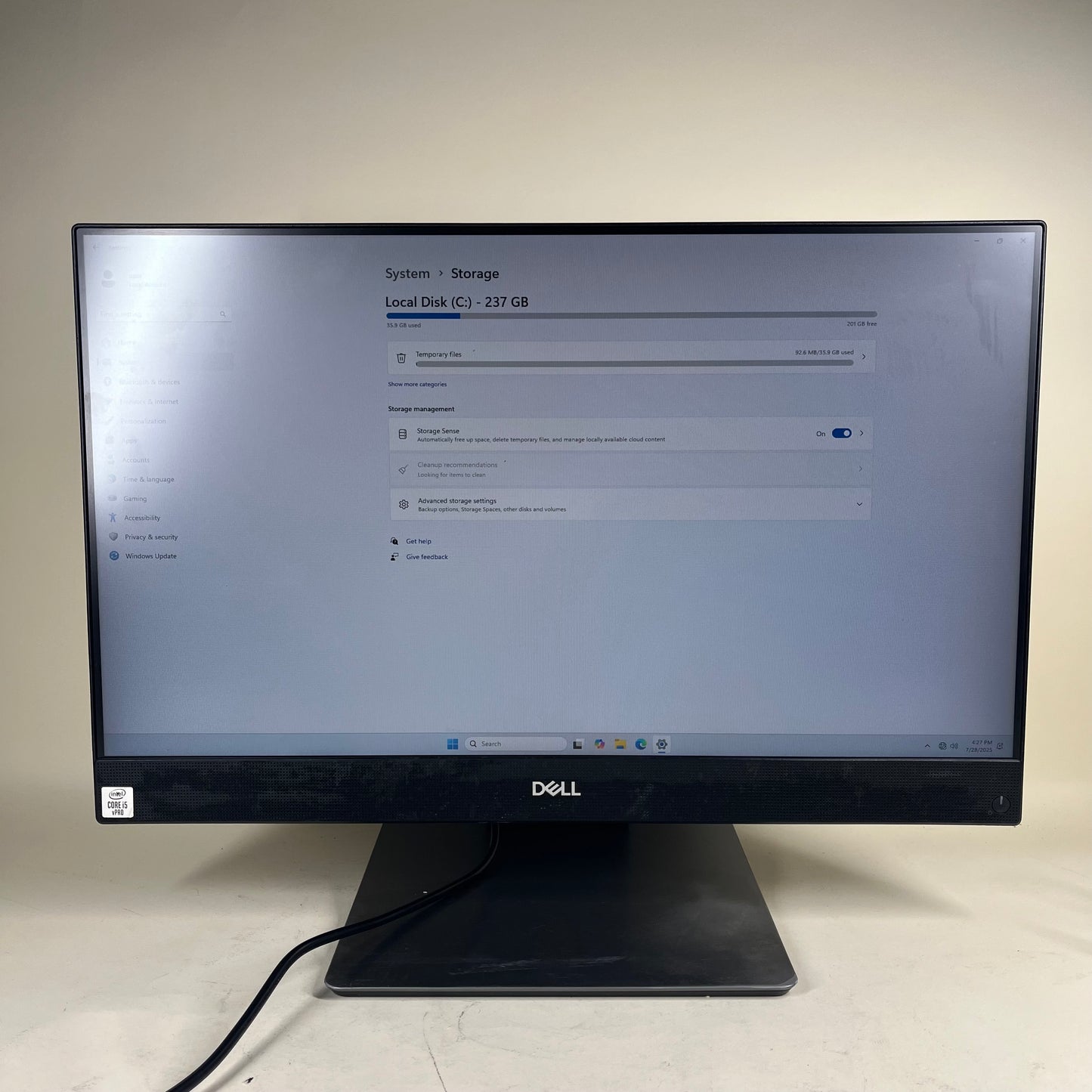Dell Optiplex 7480 AIO W26C 23.8" I5-10500 3.10GHz 8GB RAM 256GB SSD