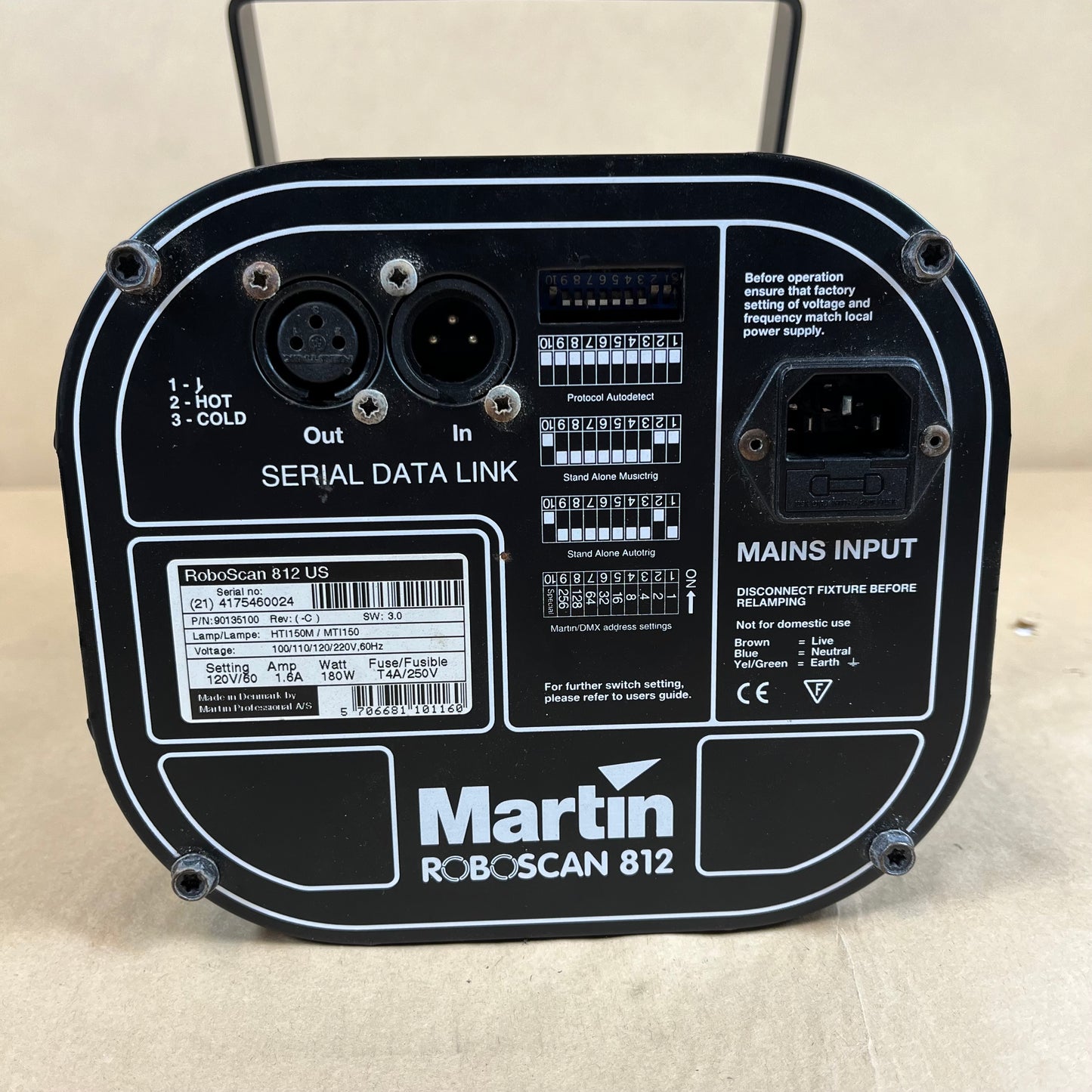 Martin RoboScan 812 Discharge Source