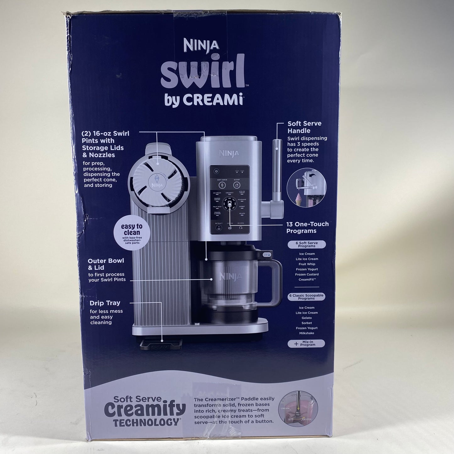 New Ninja Swirl by Creami Ice Cream Maker NC701