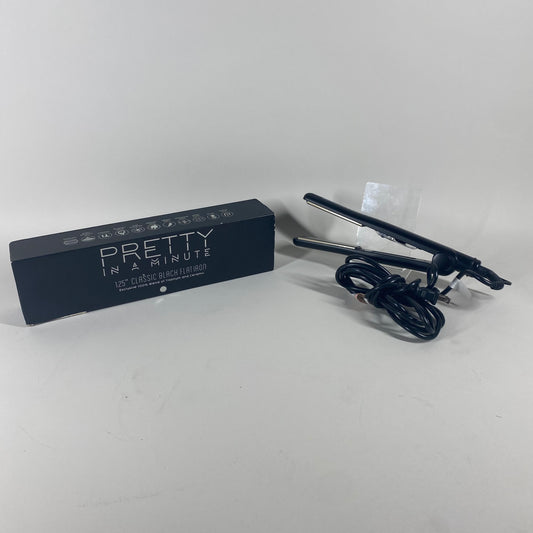 New Pretty in a Minute 1.25 Classic Black Flat Iron P1001