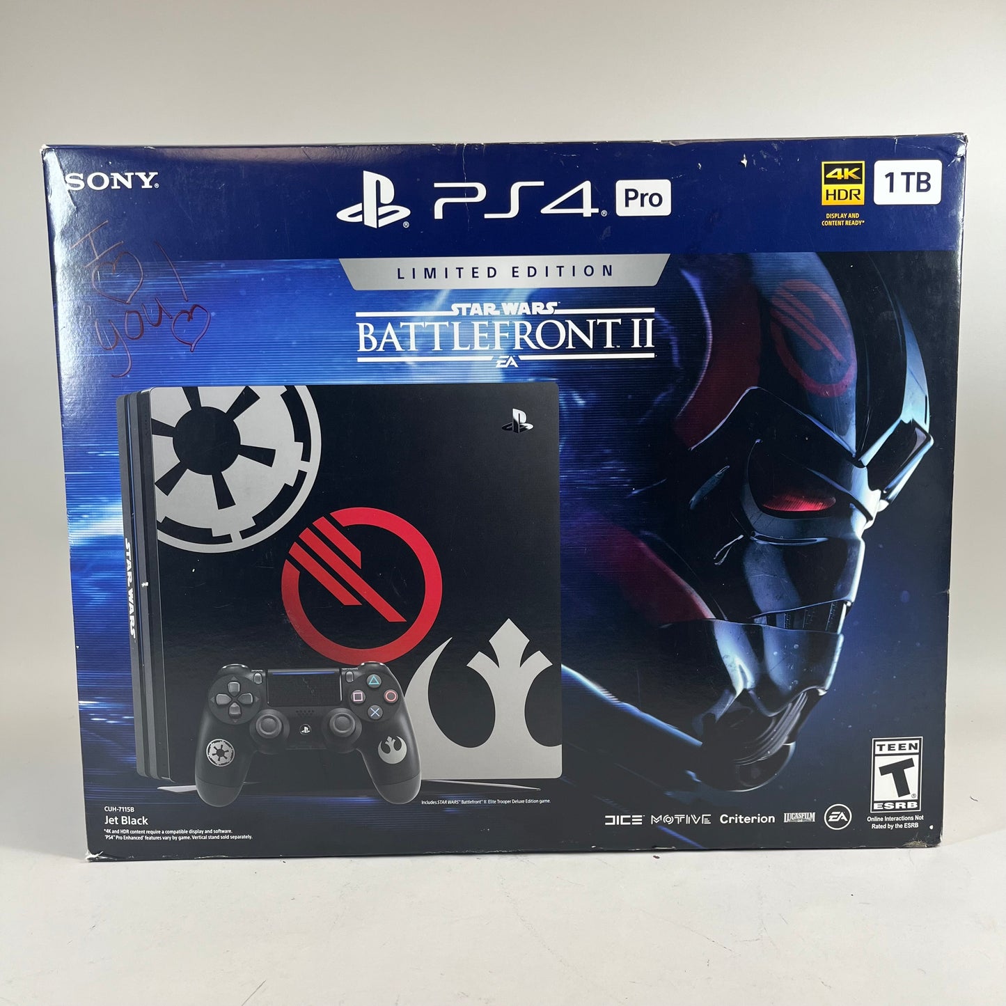 Sony PlayStation 4 Pro PS4 1TB Star Wars Edition Console Gaming System CUH-7115B