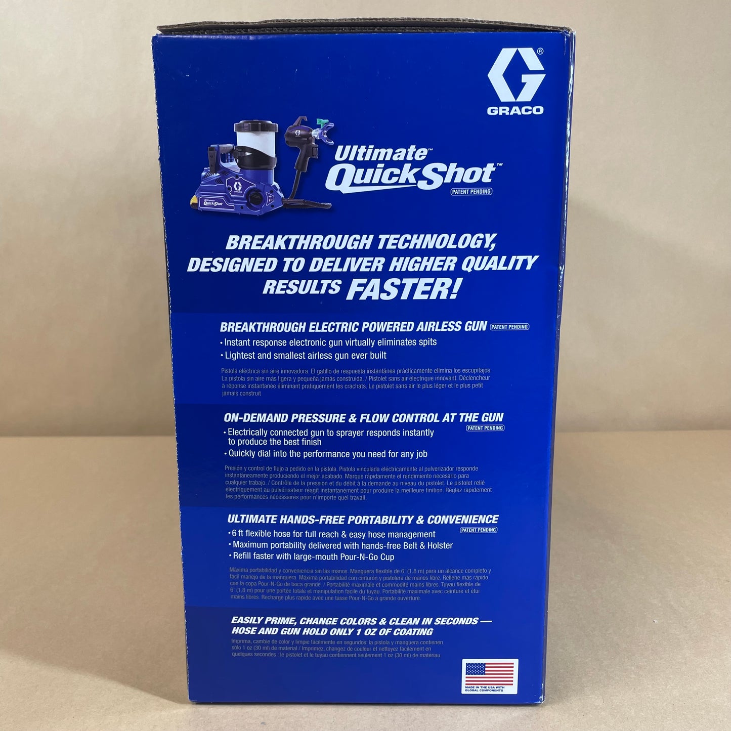 New Graco Ultimate Quick Shot 826308 20V Electric Airless Portable Sprayer
