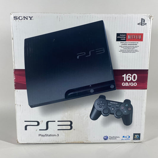 Sony PlayStation 3 Slim PS3 120GB Black Console Gaming System CECH-3001A