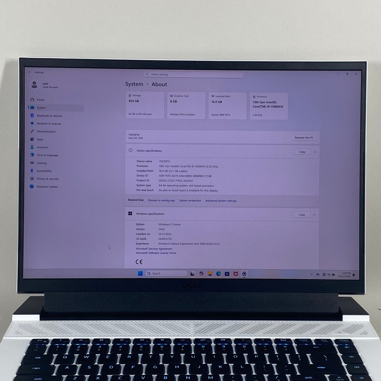 Dell G16 7630 16" i9-13900HX 2.2GHz 16GB RAM 1TB SSD GeForce RTX 4070