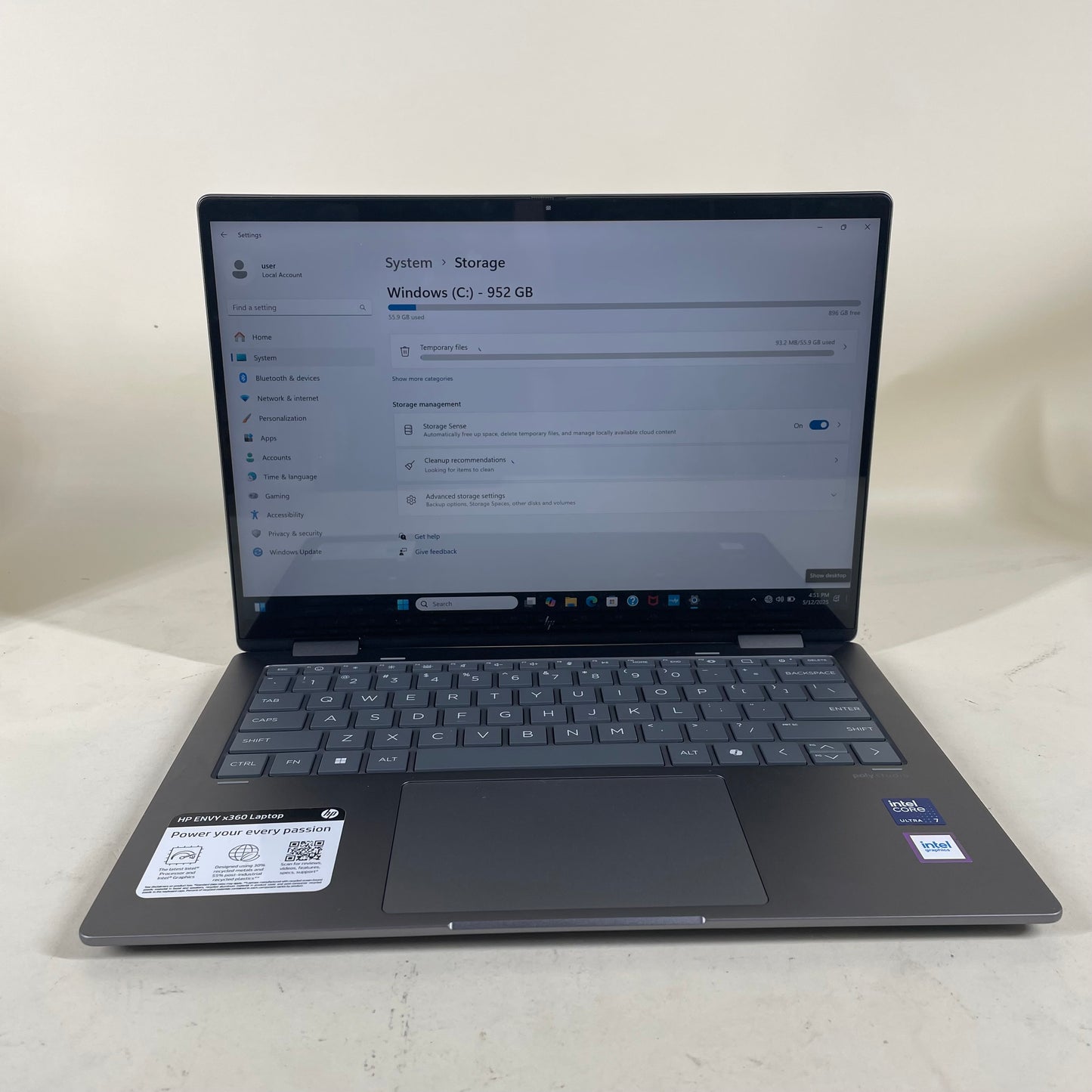 HP ENVY 14-fc0xxx 15.6" intel core ultra 7 155U 2.1GHz 16GB RAM 1TB SSD