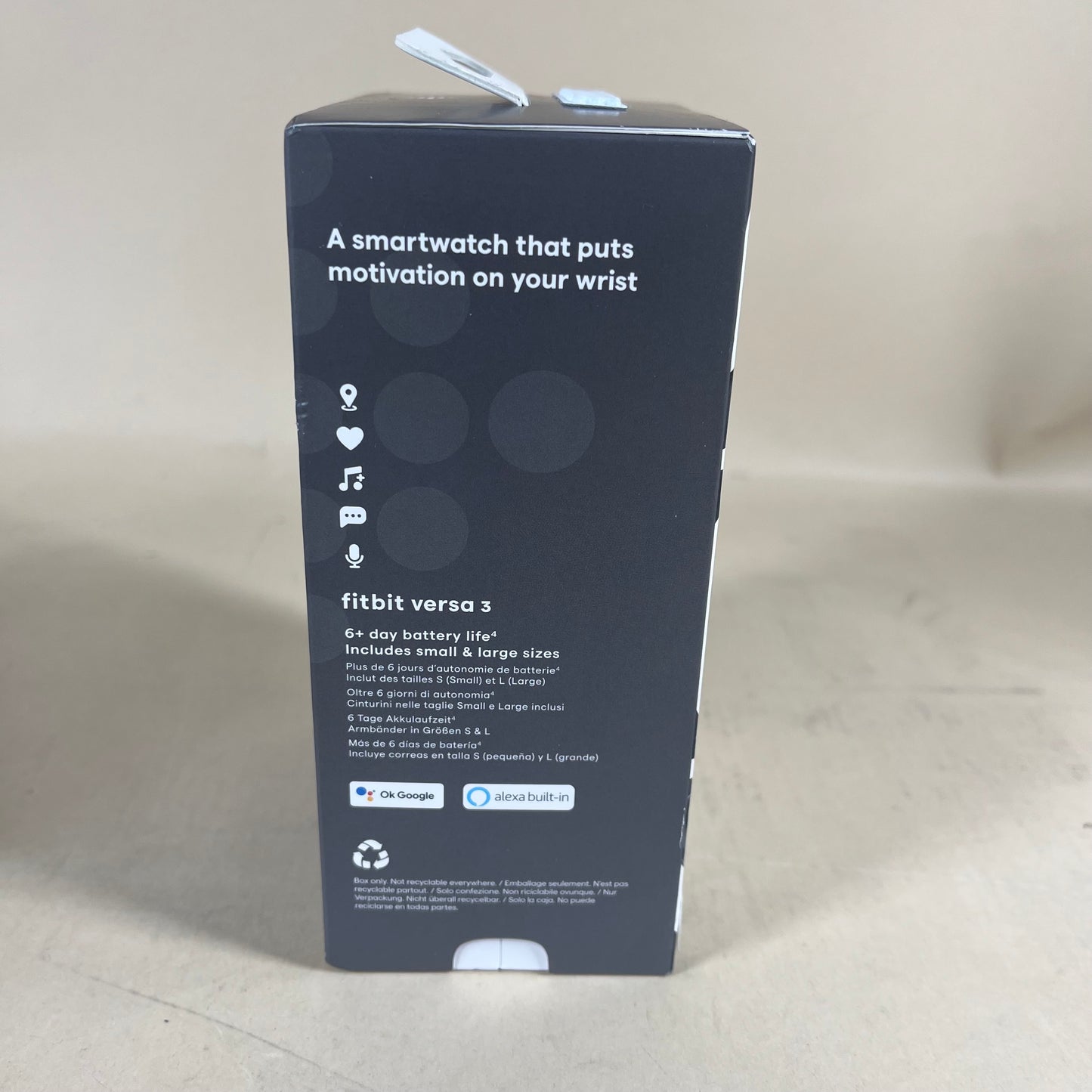 New Fitbit Versa 3 Activity Tracker FB511BKBK