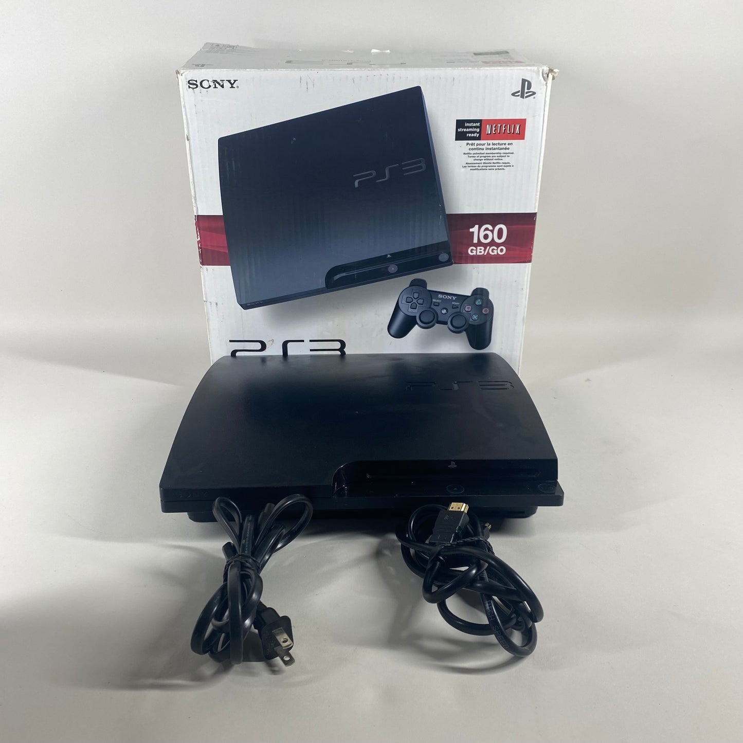 Sony PlayStation 3 Slim PS3 120GB Black Console Gaming System CECH-3001A