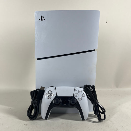 Sony PlayStation 5 Slim Disc Edition PS5 1TB White Console Gaming System