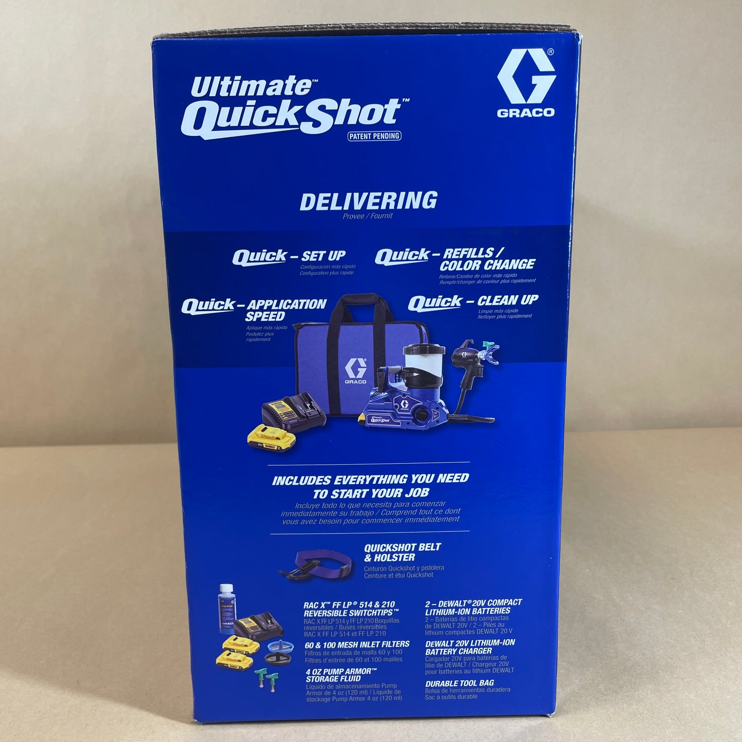New Graco Ultimate Quick Shot 826308 20V Electric Airless Portable Sprayer