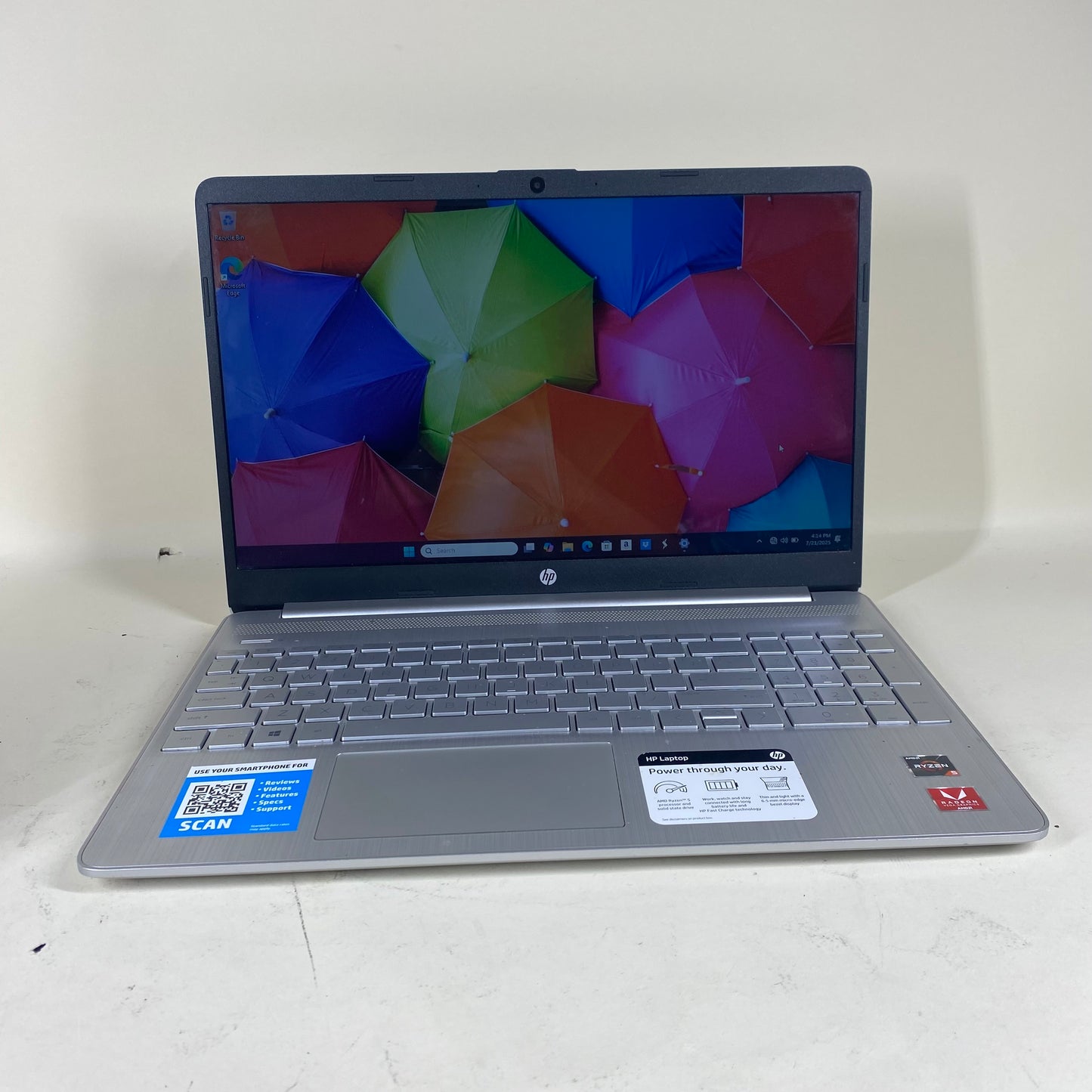 HP 15-ef0023dx 15.6" amd ryzen 5 3500u 2.1GHz 12GB RAM 256GB SSD