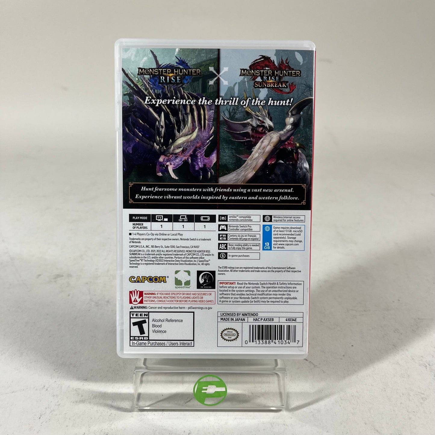 Monster Hunter Rise Sunbreak (Nintendo Switch, 2021)