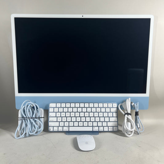 2021 Apple iMac 24" M1 3.2GHz 8GB RAM 256GB SSD Blue A2438