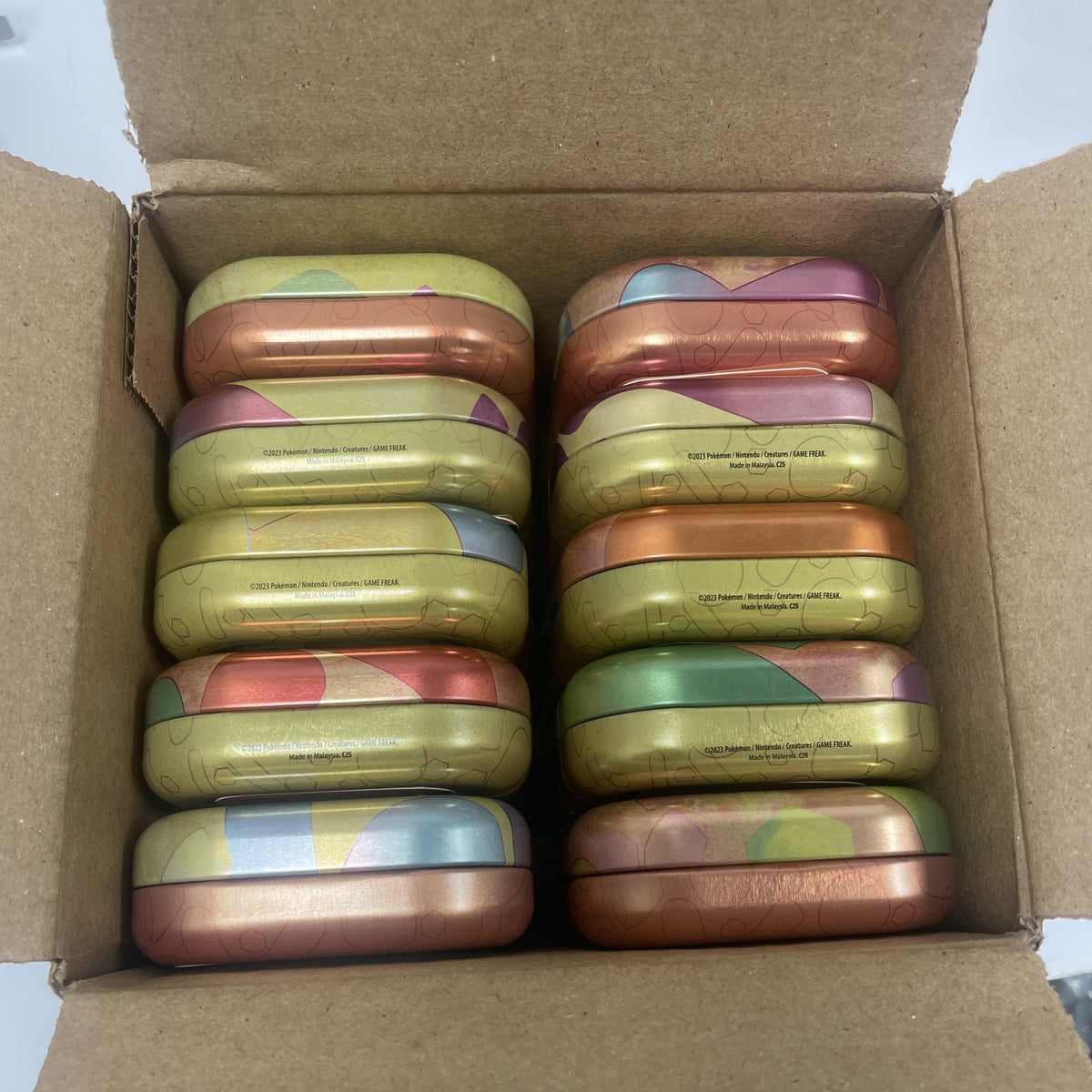 New Pokemon TCG Scarlet & Violet 151 Mini Tin Case Of Ten