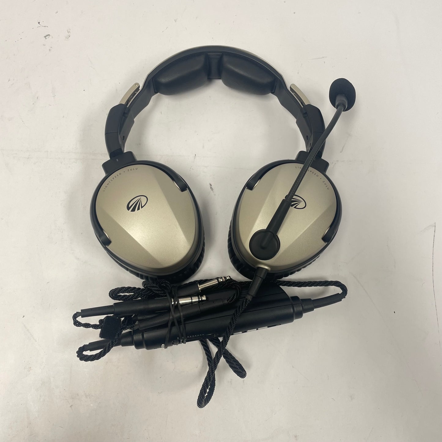 Lightspeed Zulu 3 Aviation Headset Black/Beige GA Dual Plug 4064