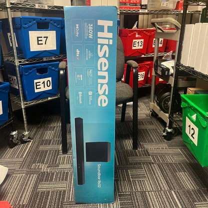 Hisense 3.1CH Soundbar With Wireless Subwoofer Active Bluetooth Subwoofer Black