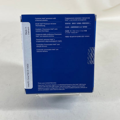 New Intel Core i5-10400 2.90GHz 6 Core BX8070110400 12 Thread LGA1200