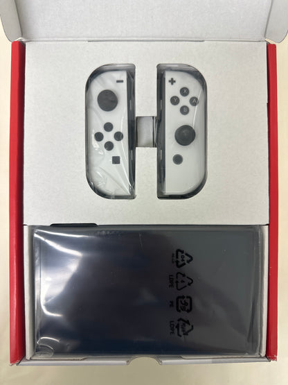New Open Box Nintendo Switch OLED Video Game Console HEG-001 Black/White JP