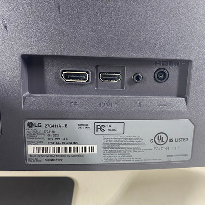 LG 27" 27G411A-B IPS LCD IPS 144Hz Gaming Monitor