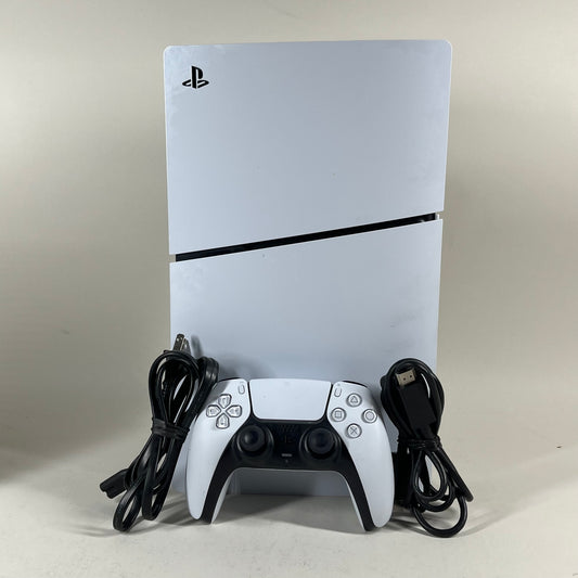 Sony PlayStation 5 Slim Digital Edition PS5 1TB White Console Gaming System 
