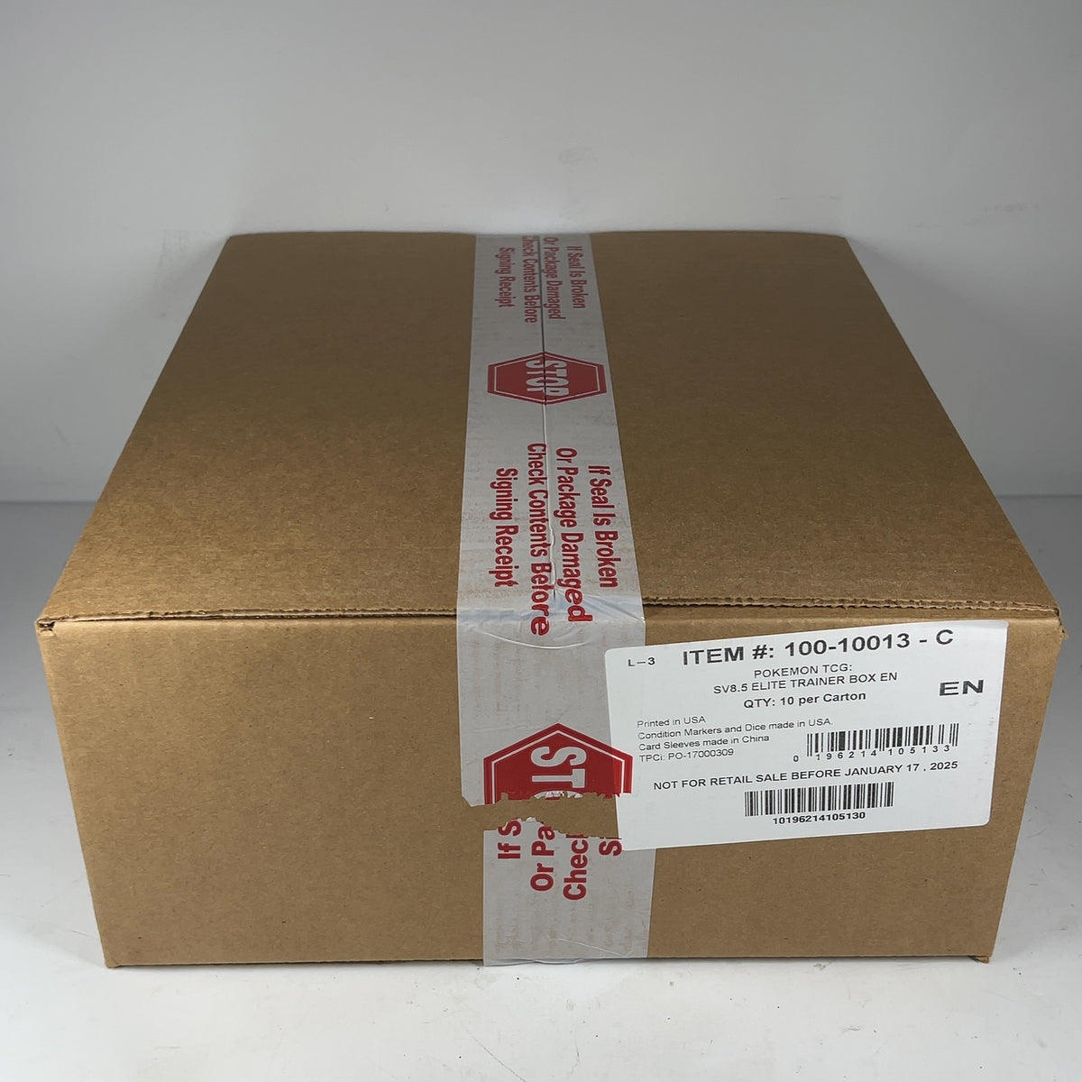 New Pokemon TCG: Prismatic Evolutions ETB Elite Trainer Box Case SV8.5