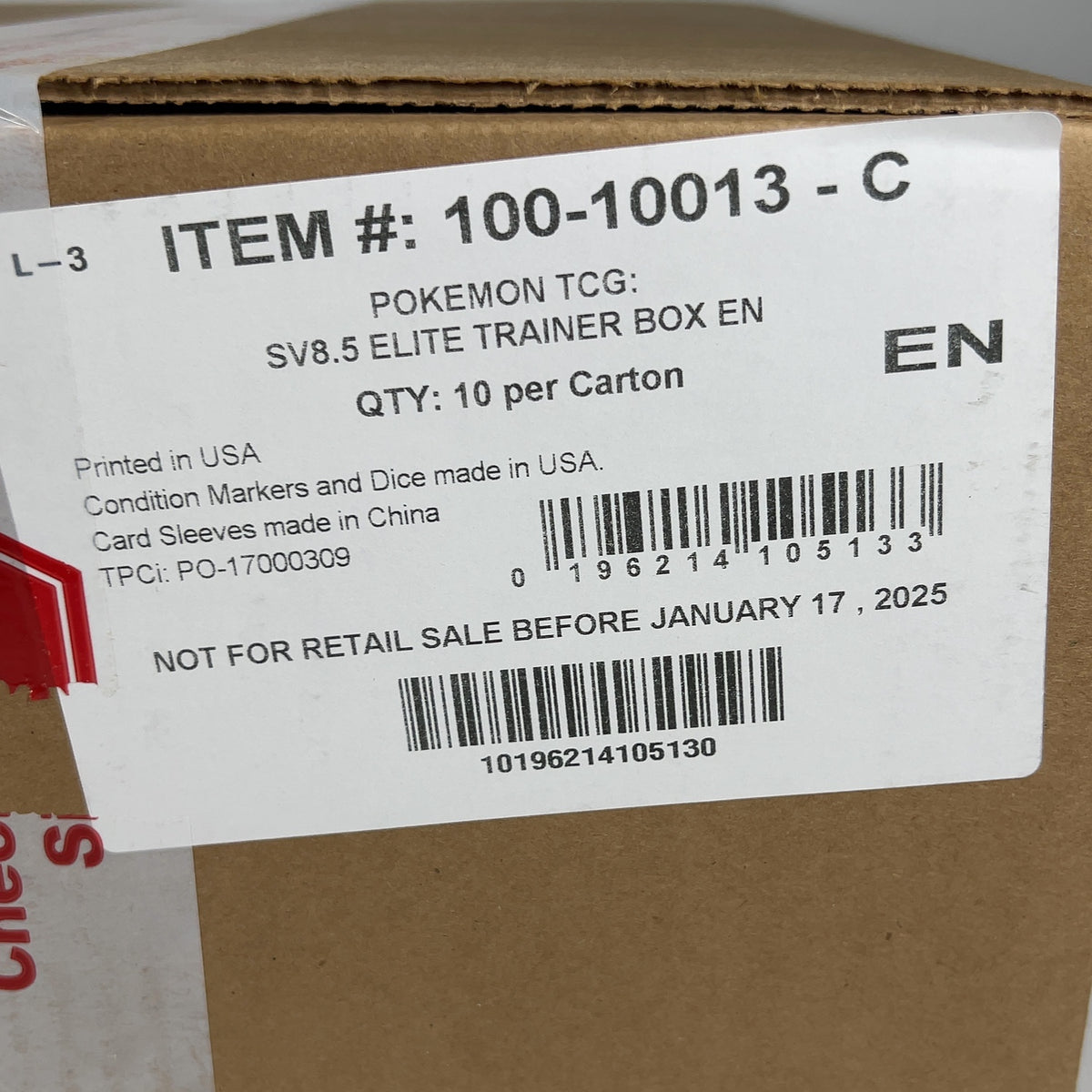 New Pokemon TCG: Prismatic Evolutions ETB Elite Trainer Box Case SV8.5