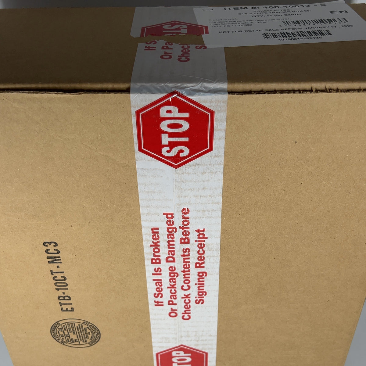 New Pokemon TCG: Prismatic Evolutions ETB Elite Trainer Box Case SV8.5