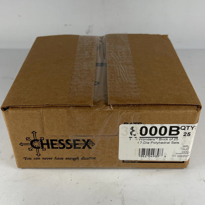 New Chessex Hidden Wonders Brick of 25 7-Die Sets
