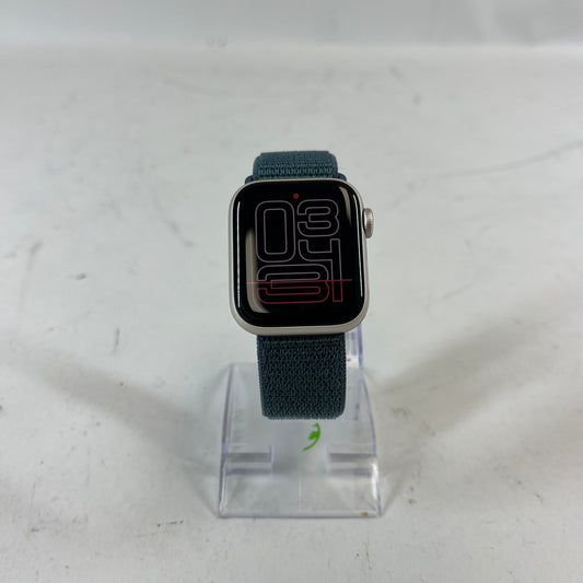 Unlocked Apple Watch SE 2nd Gen 40MM Silver Aluminum MXFX3LL/A