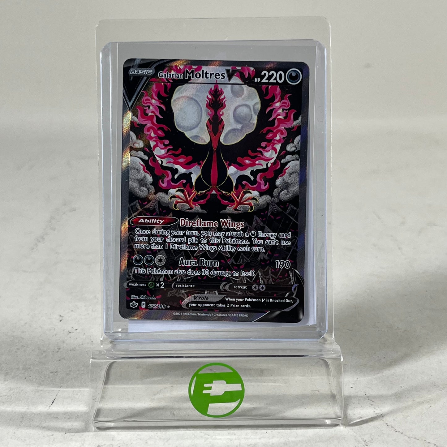 Pokémon TCG Chilling Reign Galarian Moltres V 177/198 English
