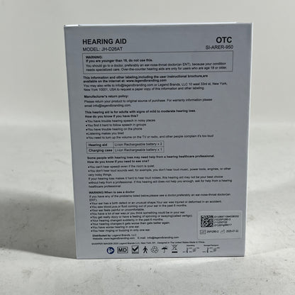 New Sharper Image Smart OTC Hearing Aids Wireless JH-D26AT