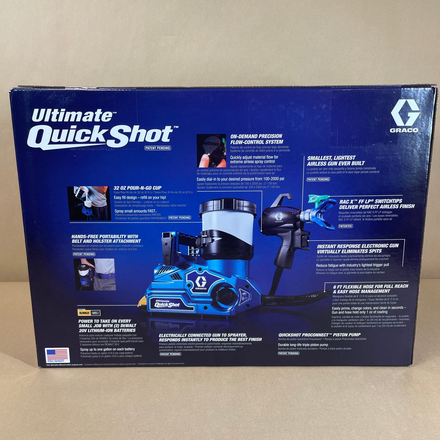 New Graco Ultimate Quick Shot 826308 20V Electric Airless Portable Sprayer