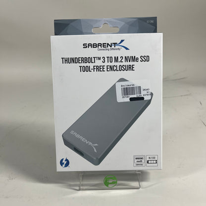 New Sabrent Thunderbolt 3 to M.2 NVME SSD Case/Enclosure EC-T3NS