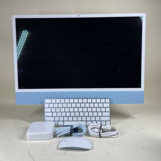 2021 Apple iMac 24" M1 3.2GHz 8GB RAM 256GB SSD Blue A2439