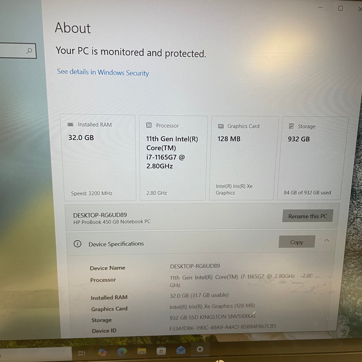 HP ProBook 956ONGW 15.6" i7-1165G7 2.8GHz 32GB RAM 1TB SSD