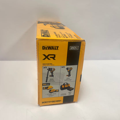 New DeWalt DCK2101QQ1WW1 20V MAX Hammer Drill/Impact Driver Combo Kit