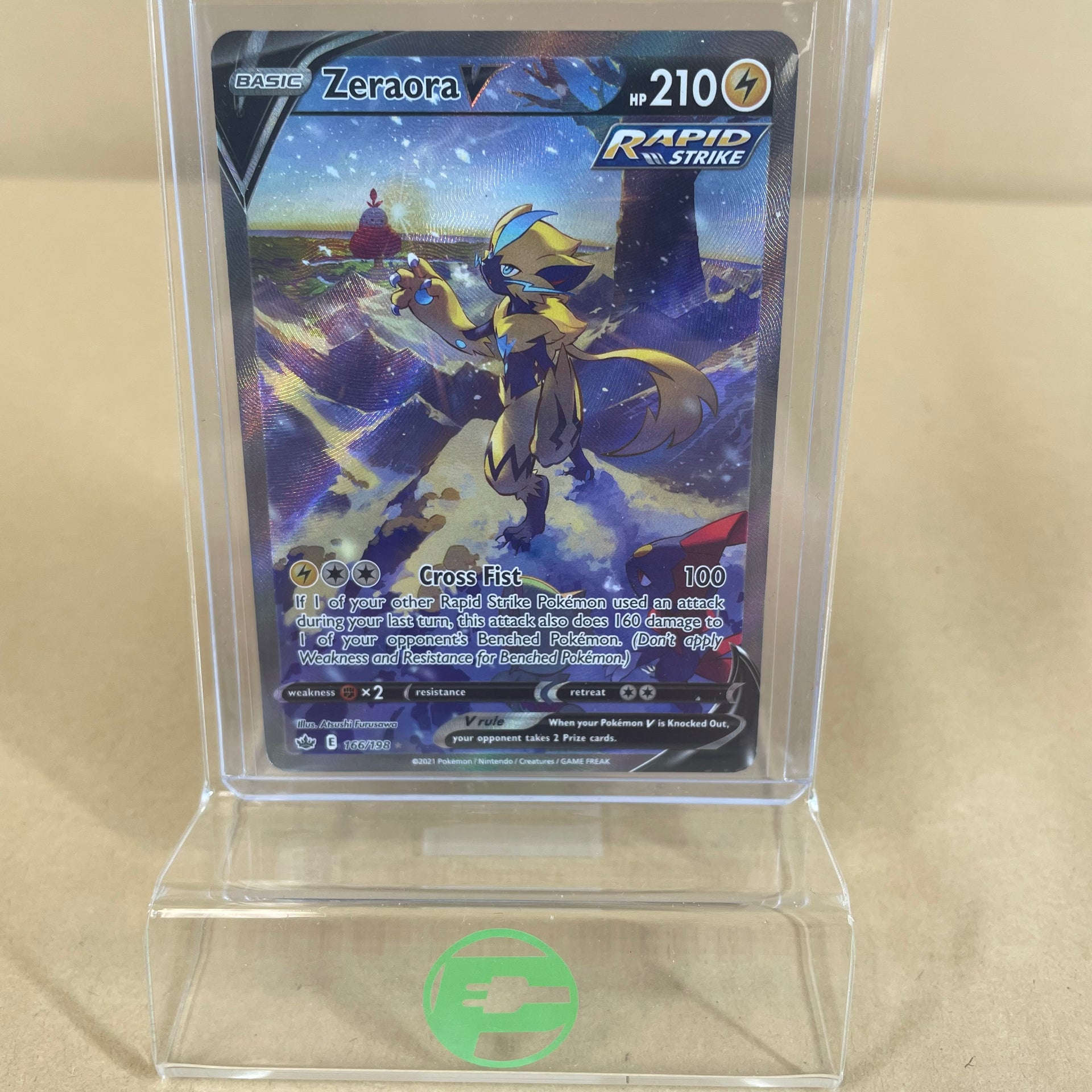 pokemon card zeraora Pokémon TCG: Zeraora VMAX SAR 219/172 S12a VSTAR Universe