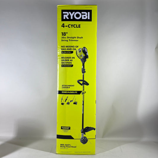 New Ryobi 18" 30cc Straight Shaft String Trimmer Lawn Trimmer RY4CSSVNM