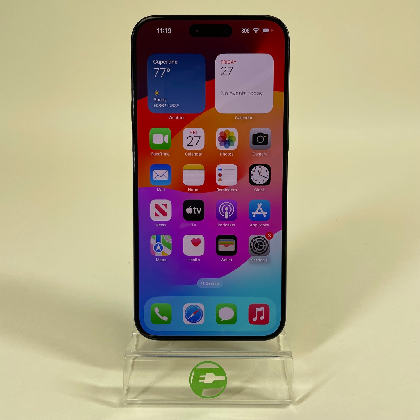 Unlocked Apple iPhone 15 Pro Max 256GB 17.6 BLACK MU663LL/A