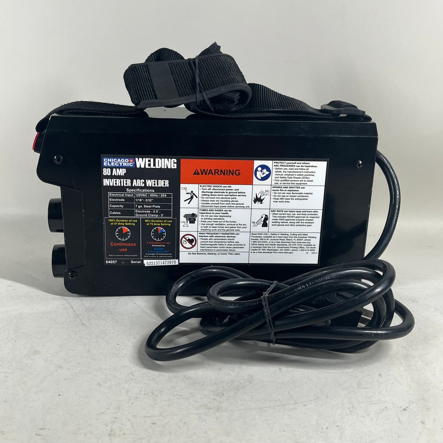 Chicago Electric 64057 Inverter Arc Wielder