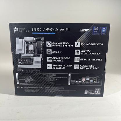 New MSi Pro Z890-A Wifi LGA 1851 ATX Motherboard