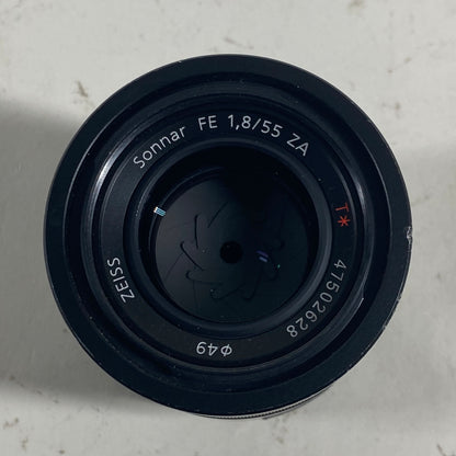 Sony SONNAR T* FE ZA 55mm f/1.8 E-Mount Fixed Full Frame Prime Carl Zeiss Lens