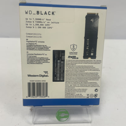 New Western Digital WD 2280mm SN850P 2TB M.2 NVMe Gen 4.0 x 4 SSD For PS5