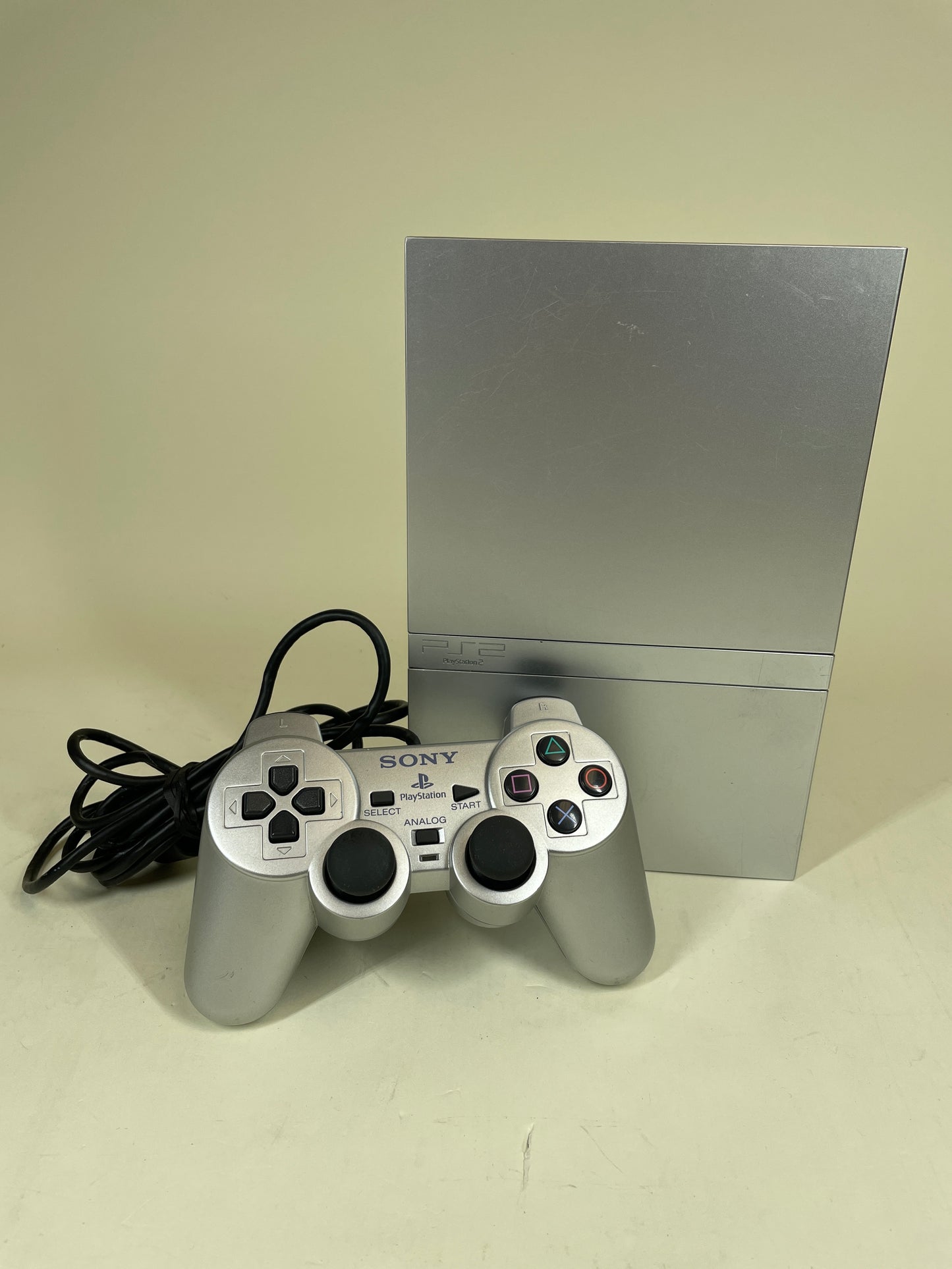 Sony PlayStation 2 Slim PS2 Silver Console Gaming System SCPH-77001